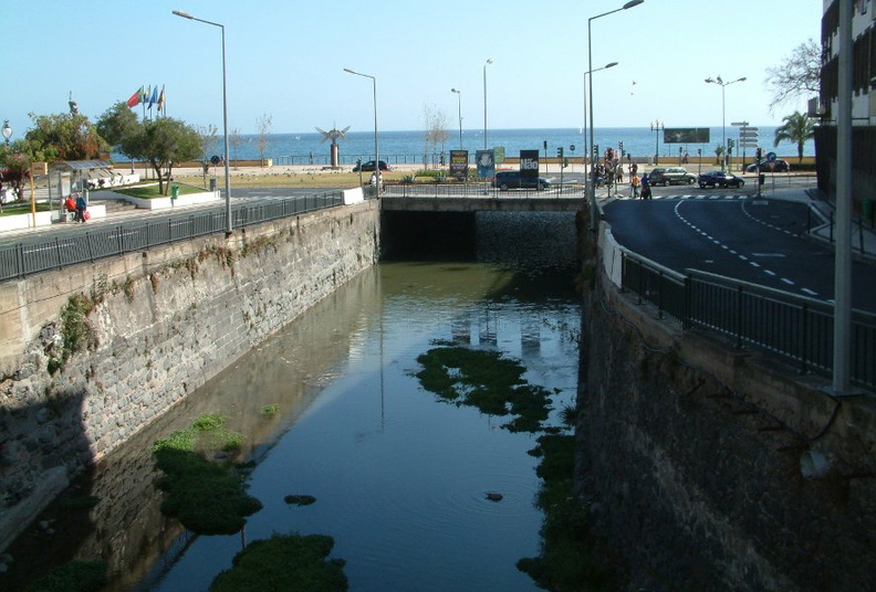 Channel leading into sea