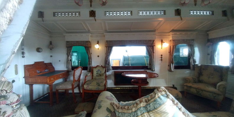 Inside the coach