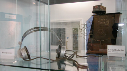 Headphones and radio in the museum