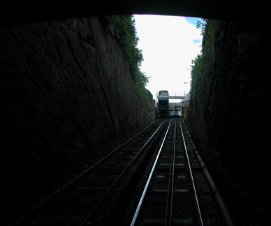 Up the cliff railway