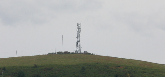 Mast on hill
