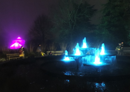 Greenhouse and fountains