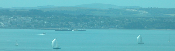 Boats in front of Ryde