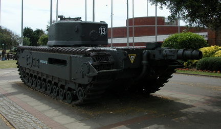 Tank outside the D-Day museum