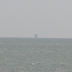 Structure out at sea