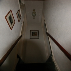 Up the stairs