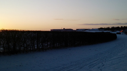 Sunset over Airport