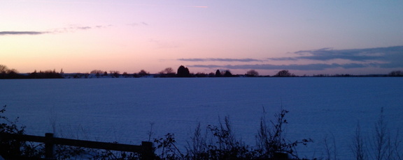 Sunset over Field