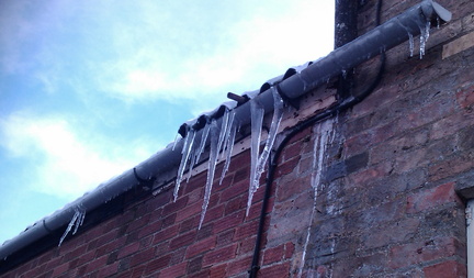 Icicles from Gutter