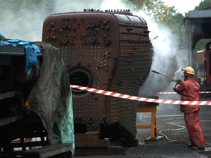 Blasting an engine