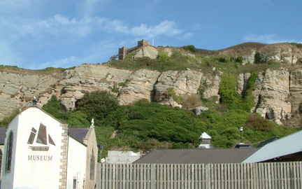 Museum in front of the cliff