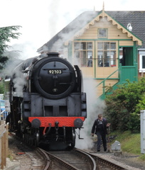 By the signal box