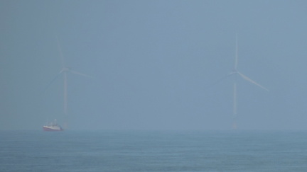 Boat and turbines