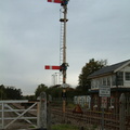 Old-fashioned signal at Thetford station