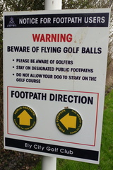 Flying golf balls!