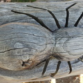 Carved spider