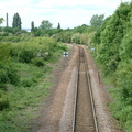Tracks from the footbridge