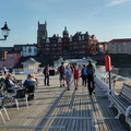 Along the pier