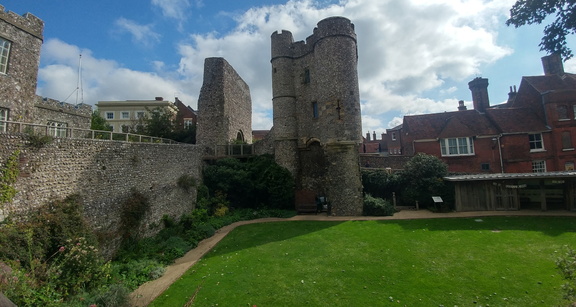 Across the castle