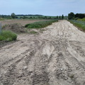 Bulldozed path
