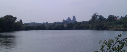 Cathedral over lake
