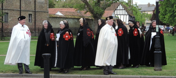 Robed people