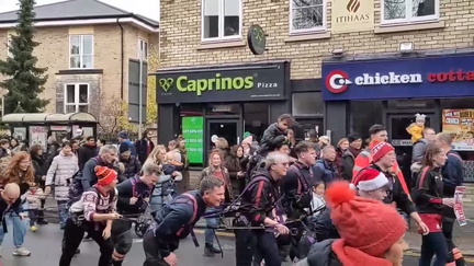 Pulling a fire engine