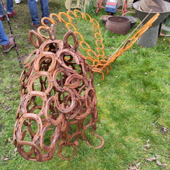 Horseshoe sculptures