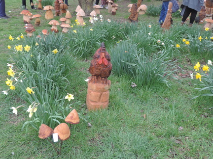 Wooden cockerel