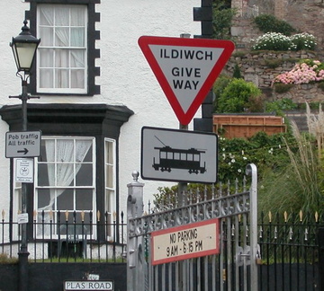 Tram sign