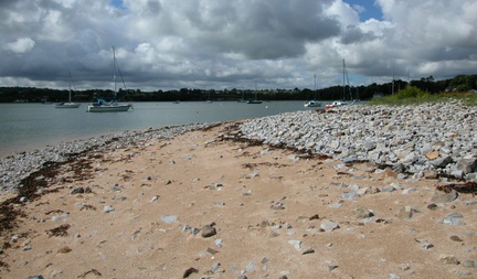 Beach and yachts