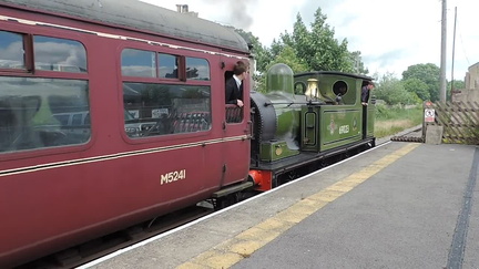Train leaving