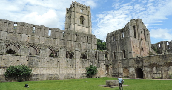 Across the courtyard