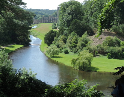 Abbey and river