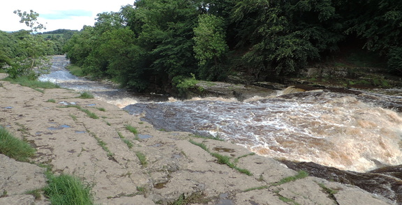 Down the falls