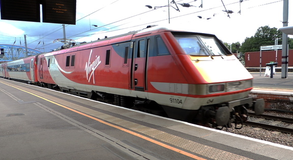 Engine leaving