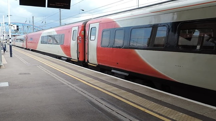 Train leaving