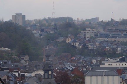 Over the city