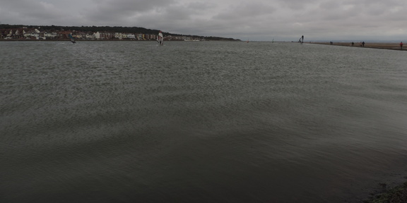 Across the lake