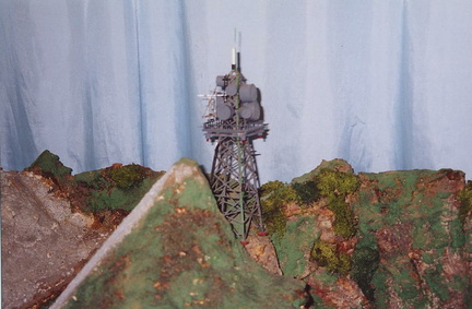 Railway by mast