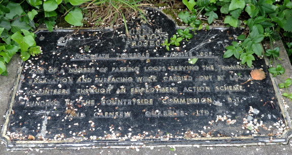 Tramway plaque