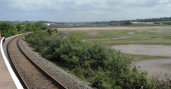 Up the track