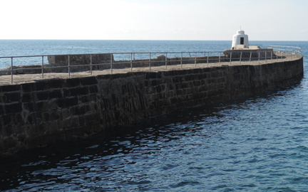 Along the wall