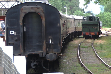 Passing the train