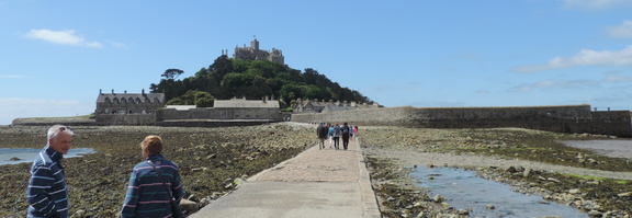 Along the causeway
