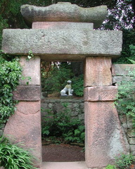 Arch with dog