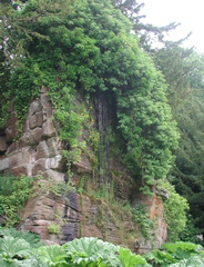 Cliff with water