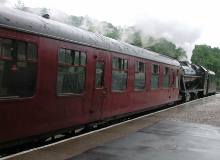 Train in platform