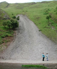 Slope over island