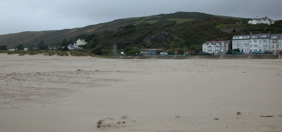 Up the beach